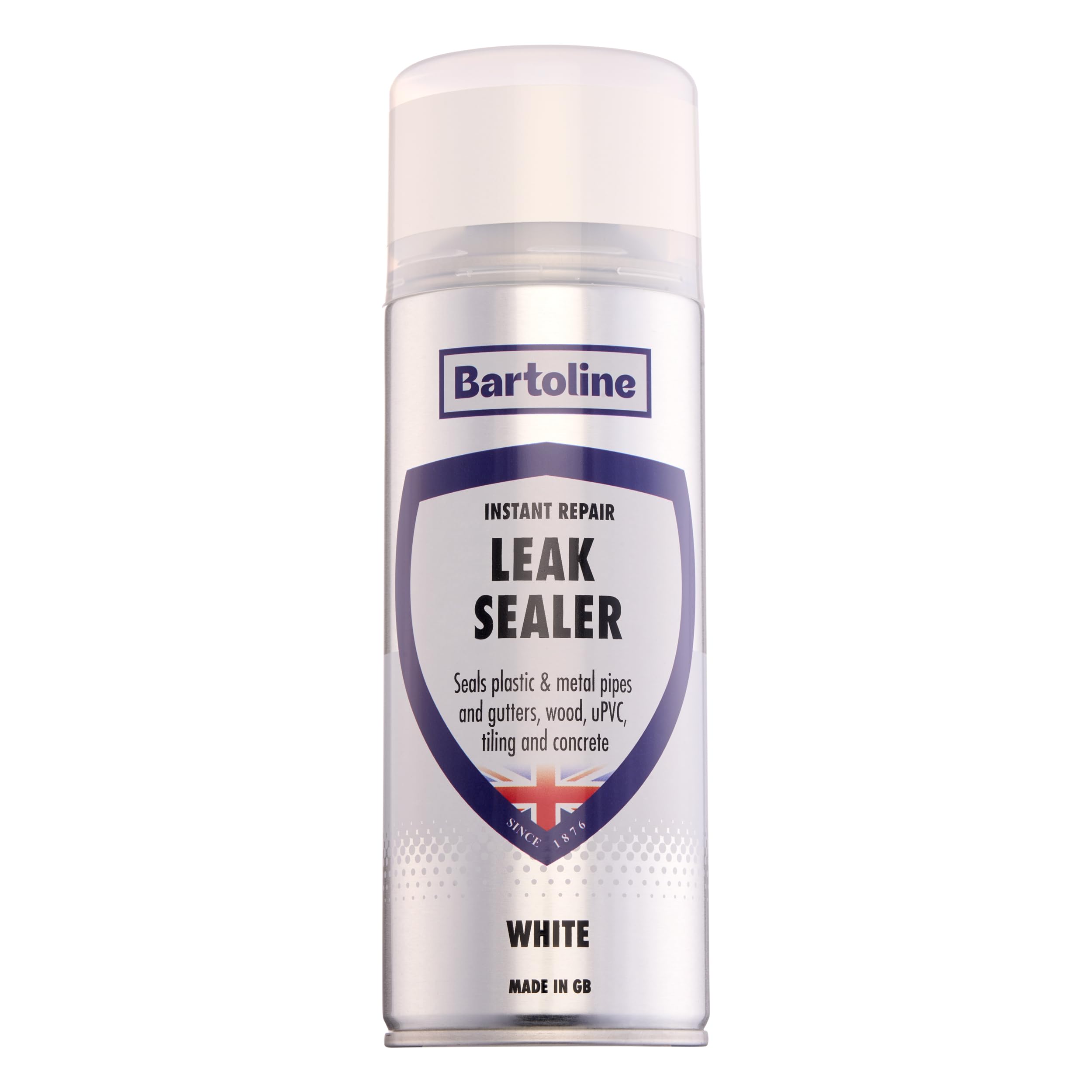 Bartoline Leak Sealer White Waterproof Spray Gutter Pipe Roof Frame Repair 400Ml from B&Q