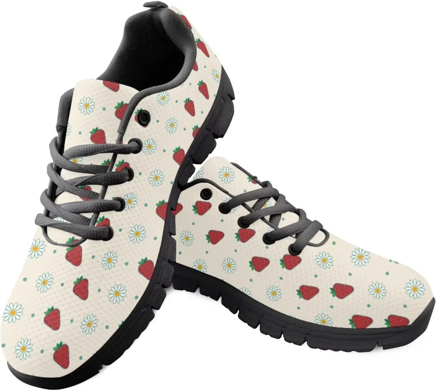 SYtrade Womens Slip On Running Shoes Lace-up Athletic Tennis Sneaker