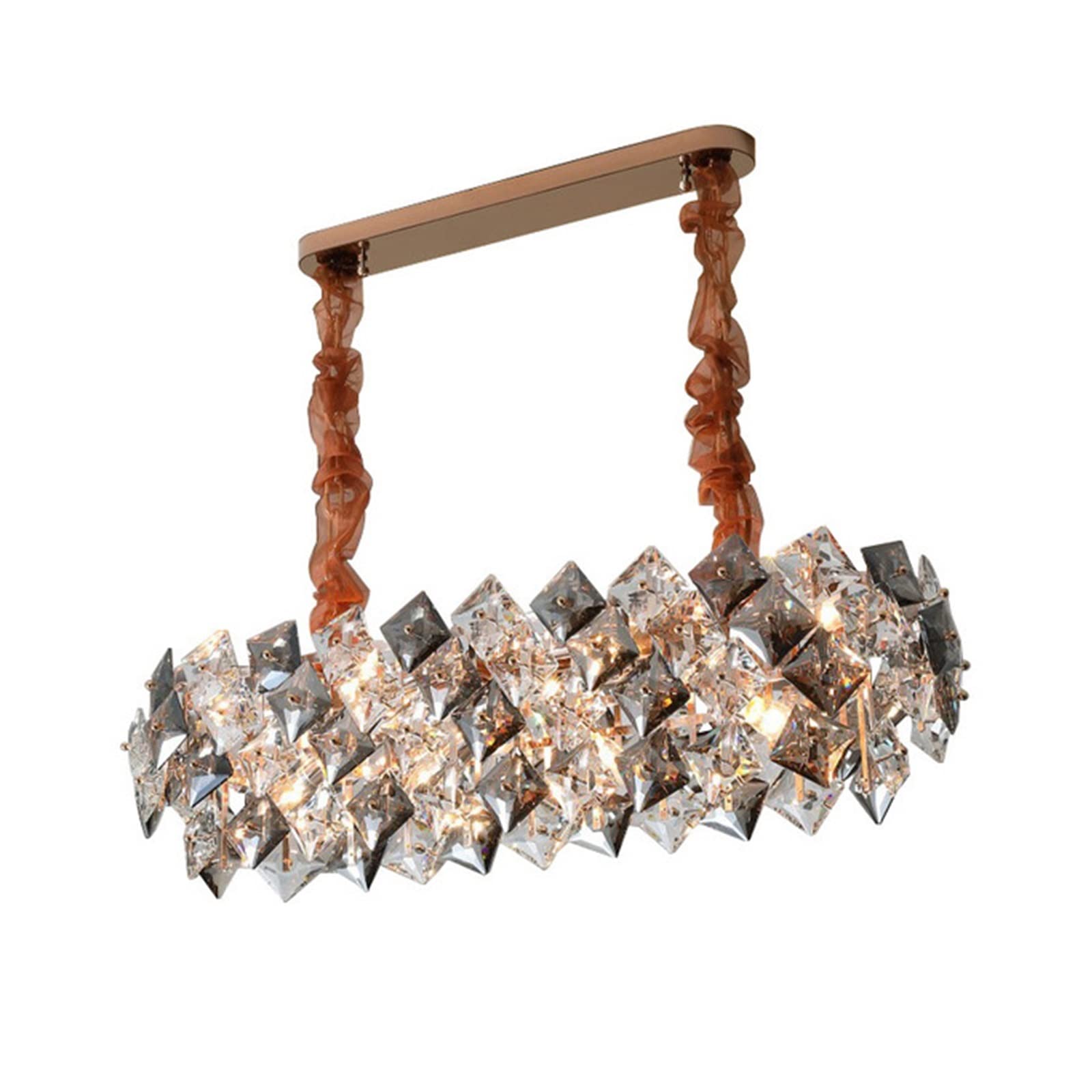 Lustre en cristal de luxe nordique pour salon moderne de 75 cm