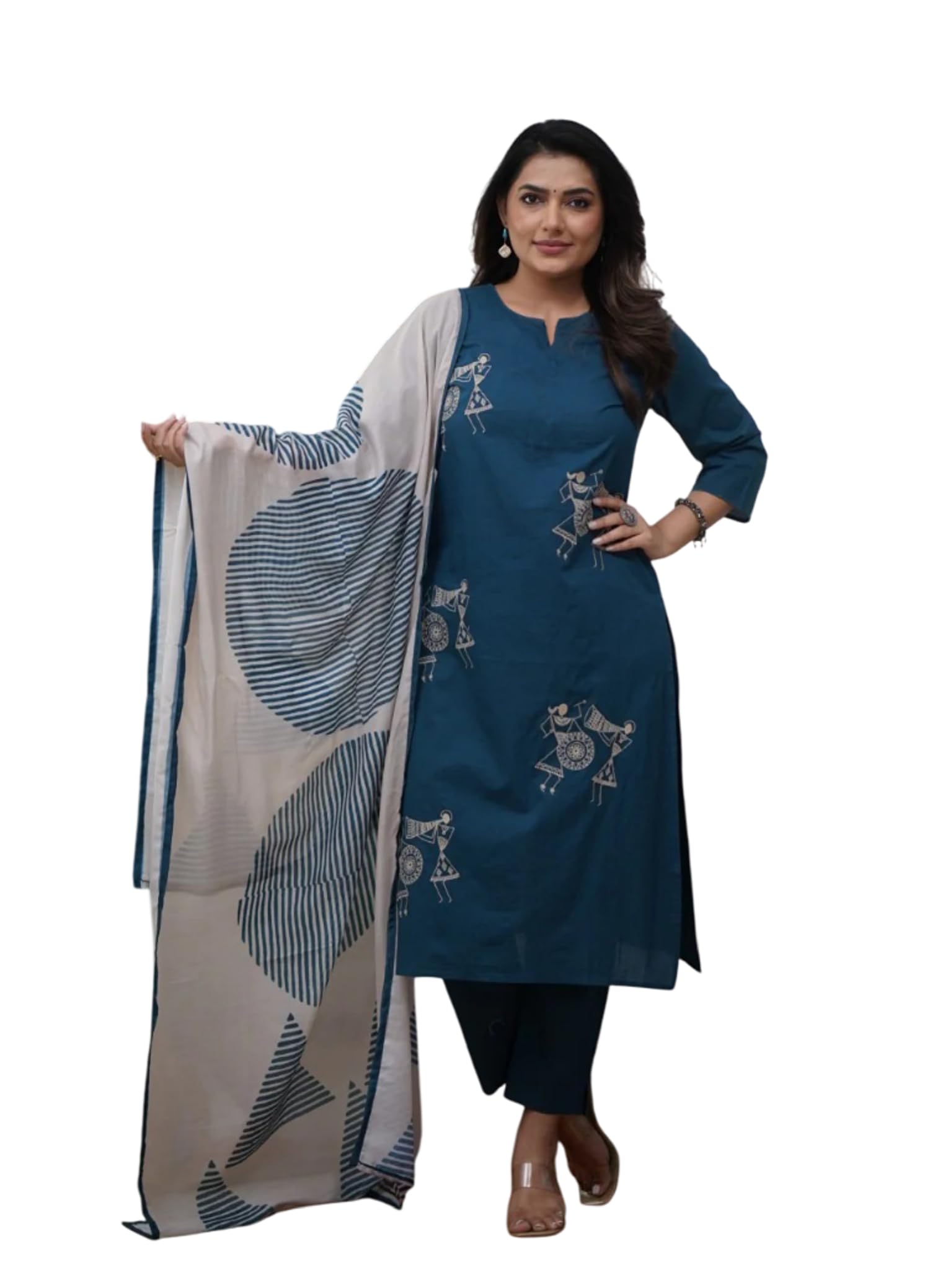 fabnex Kurta Pant and Dupatta Set for Women | Kurta Set for Women (K-165-168)-picture-13