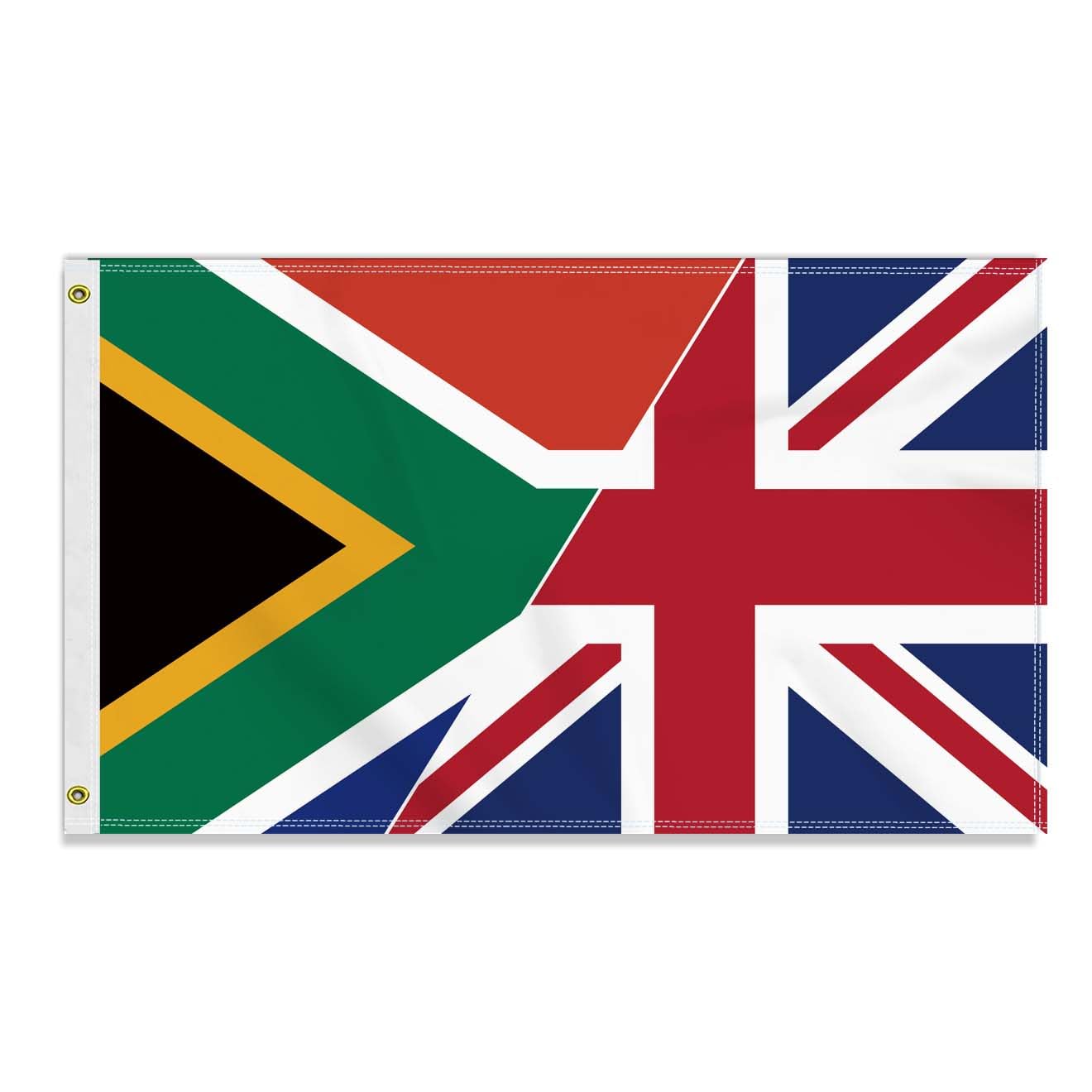 3×5 FT South Africa British Friendship Flag, Large 90×150 CM 150D South African Outdoor Banner,Decor Garden With Brass Gromment