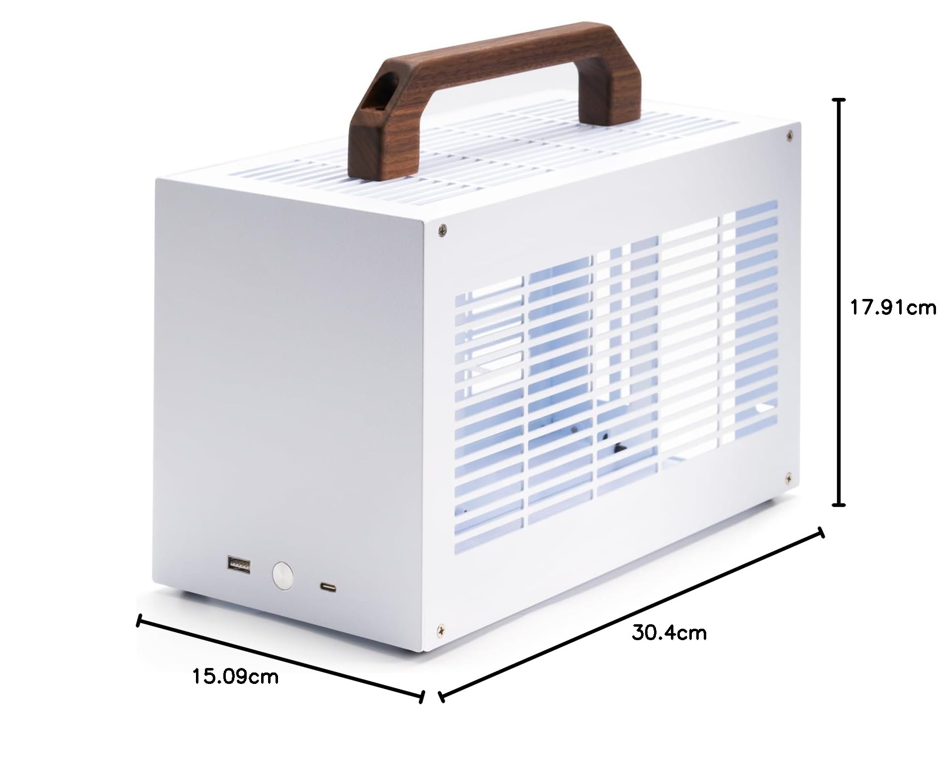 Amazon.co.jp: SGPC K49-WT ホワイト ミニ ITX ケース - 8.3L スモール