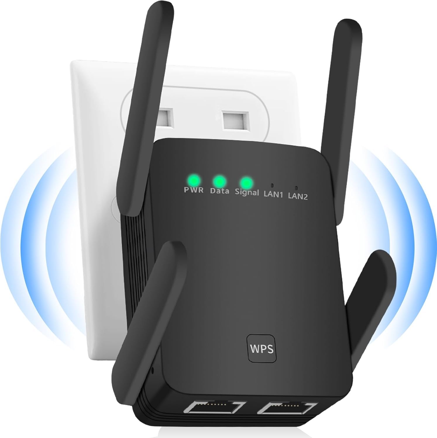 U-ToteU-Tote WiFi Extender, Newest WiFi Extenders Signal Booster for Home, WiFi Booster Signal Amplifier Range Up to 9200sq.ft & 35 Devices, WiFi Repeater with Ethernet Port, Easy Setup, Alexa Compatible