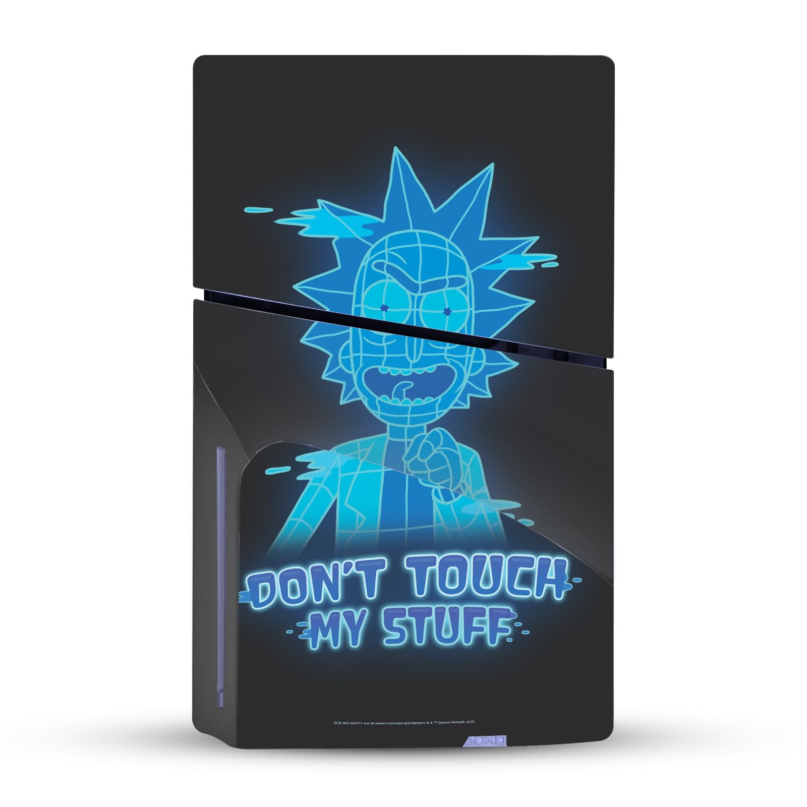 Head Case Designs sous Licence Officielle Rick and Morty Ne Touchez Pas À Mes Affaires Graphiques Vinyle Autocollant De Jeu Peau Compatible avec Sony PlayStation 5 PS5 Slim Disc Edition Console