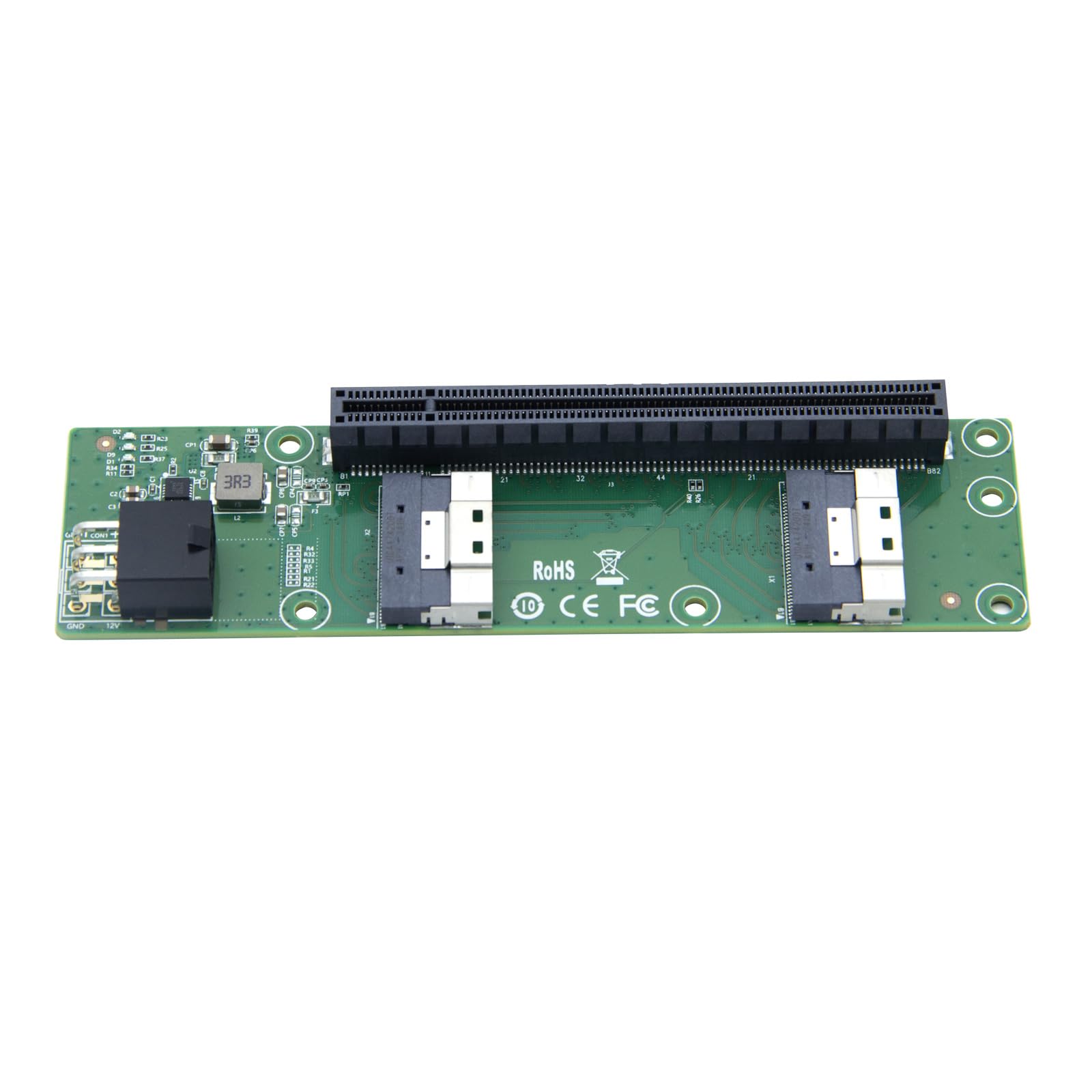 Adaptador de Ranura Dual Slimsas SFF-8654 8i a PCIe X16, GEN4 PCIe4.0