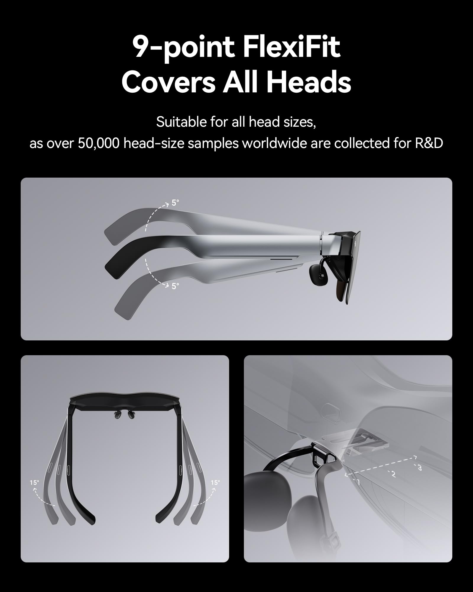 RayNeo Air 3s Pro AR/XR Glasses - 201'' 1200 Nits 120Hz HueView 2.0 Video Display Glasses, Smart Gaming Glasses for iPhone 16,15/Android/Mac/Switch 2/PS5/SteamDeck - Next-Gen Personal Theater