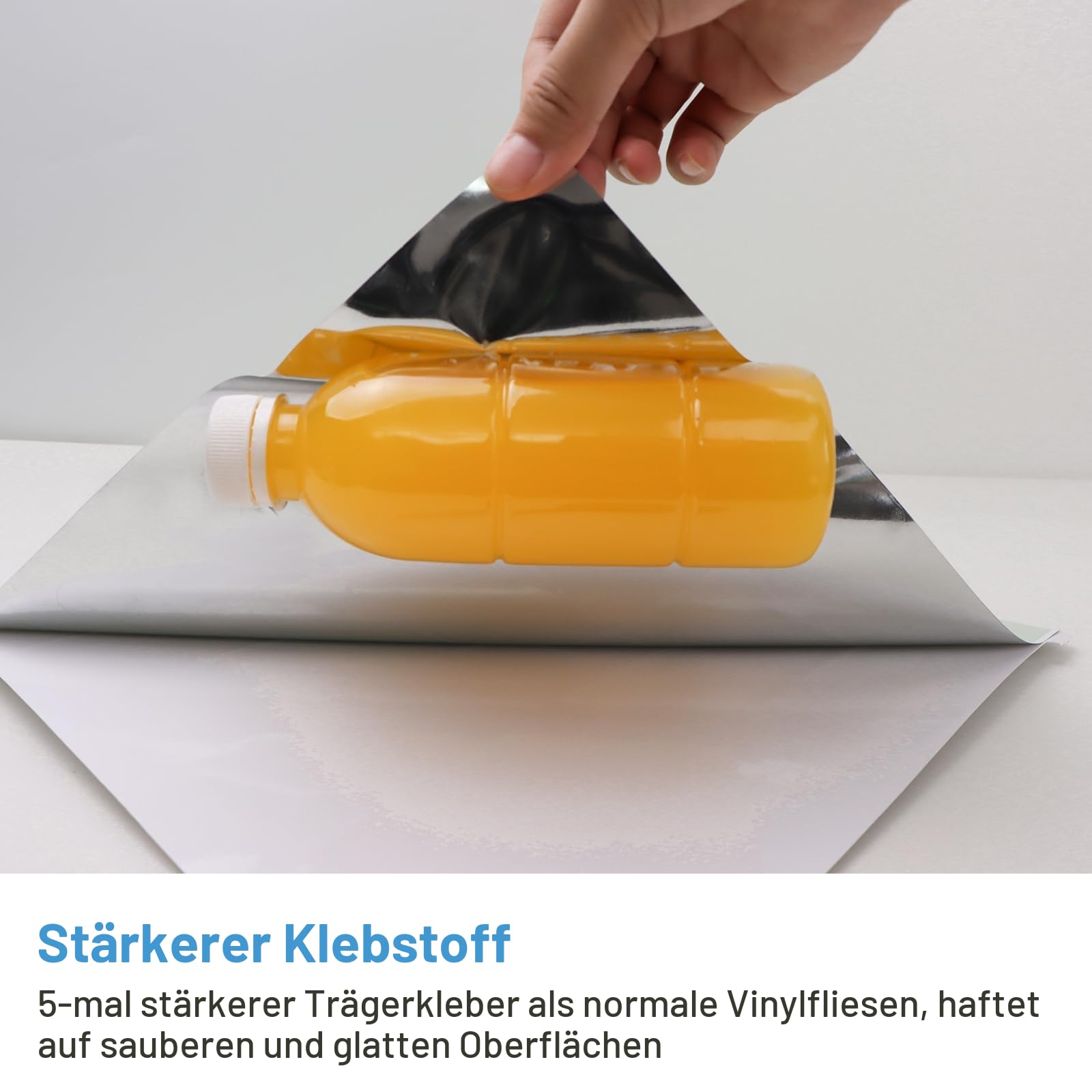 Alwayspon 3D selbstklebende Wandfliesenaufkleber 30,5 cm/12 Zoll wasserdicht Spritzschutz Dunkelbraun