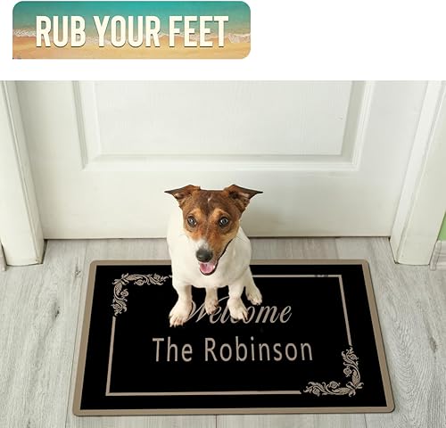 Miniatura 6 de Magimagine Tapete divertido personalizado para puerta de entrada al aire libre, tapetes personalizados para decoración de casa para puerta