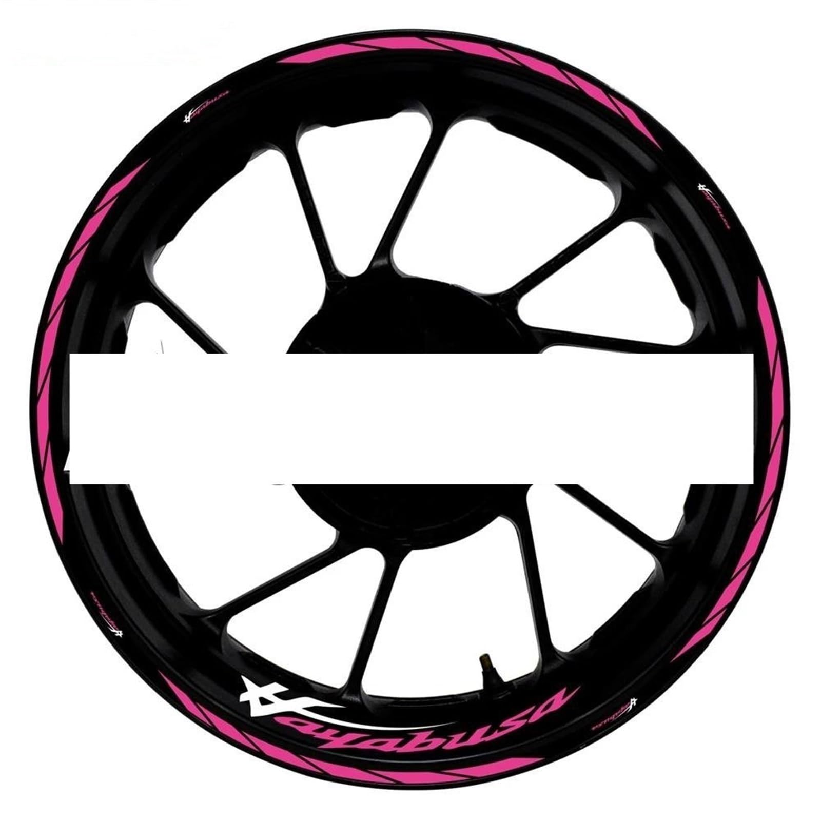 Motorcycle Accessories Wheel Stickers Reflective Rim Motorbike Waterproof Decals for Suzuki for Hayabusa 1300(Color1)