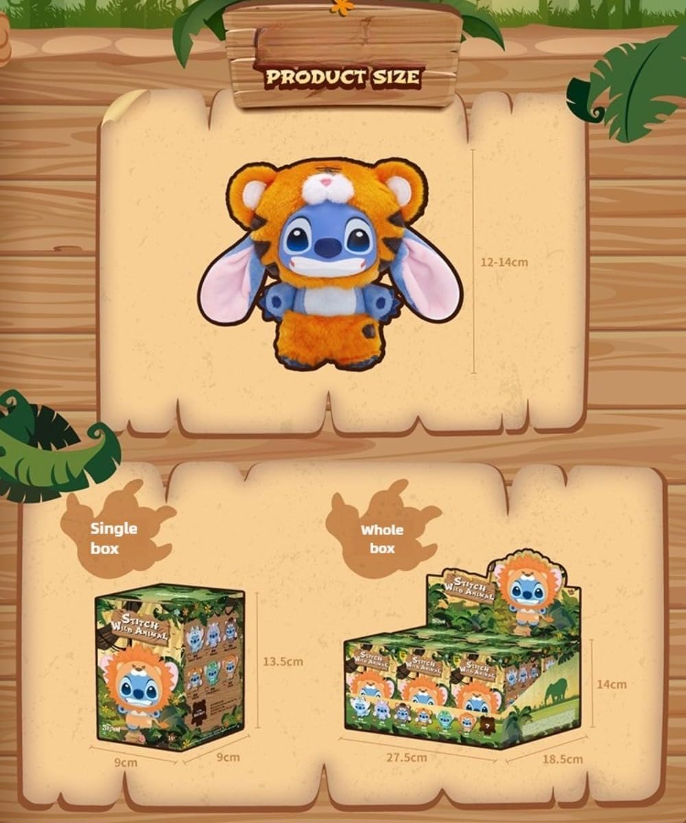 Amazon.com: MINISO Disney Stitch Wild Animal Series Vinyl Surprise