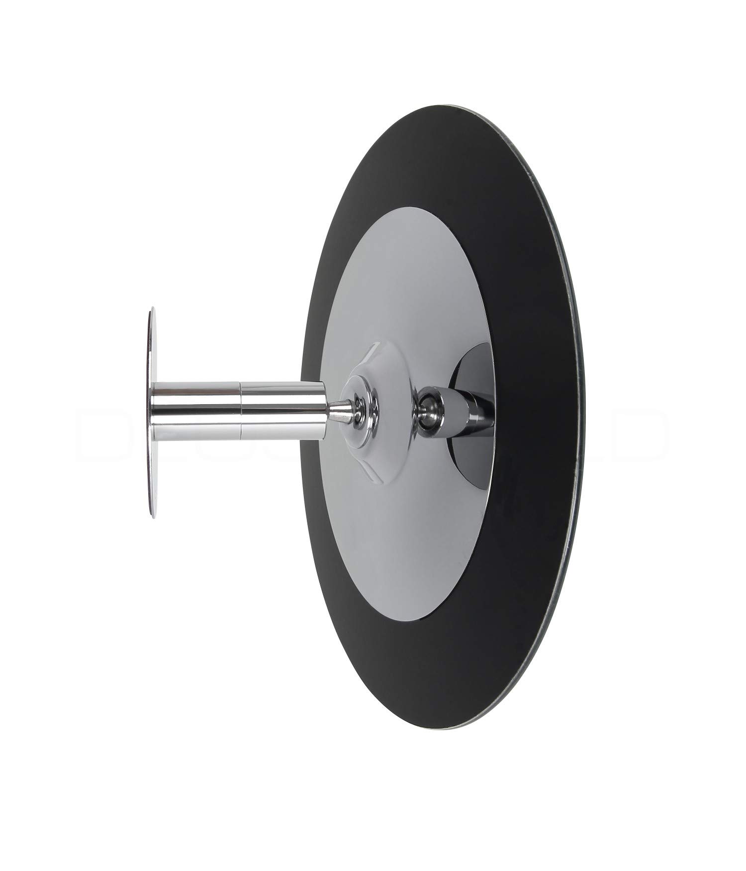 DEUSENFELD KKR10-15 - Klebespiegel Kosmetikspiegel selbstklebend, Schminkspiegel, Rasierspiegel zum Kleben, 10-Fach Vergrößerung, Kugelgelenk, Ø 15cm, rund, Rahmenlos, mit 3M VHB Klebepads