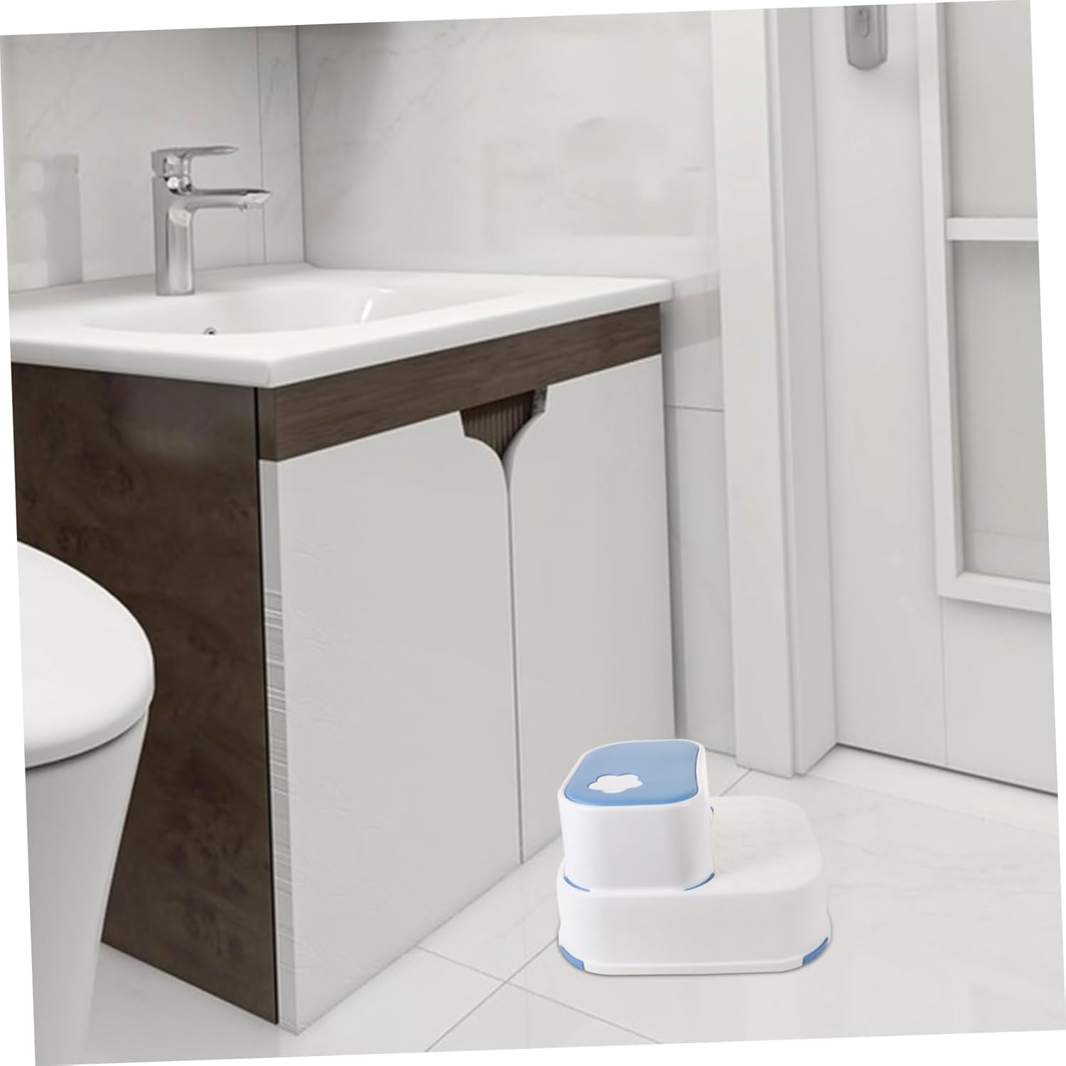 PRETYZOOM Boy Girl Tower Kitchen Helper Boys and Girls Step Stool Non-Slip Base for Bathroom Sink