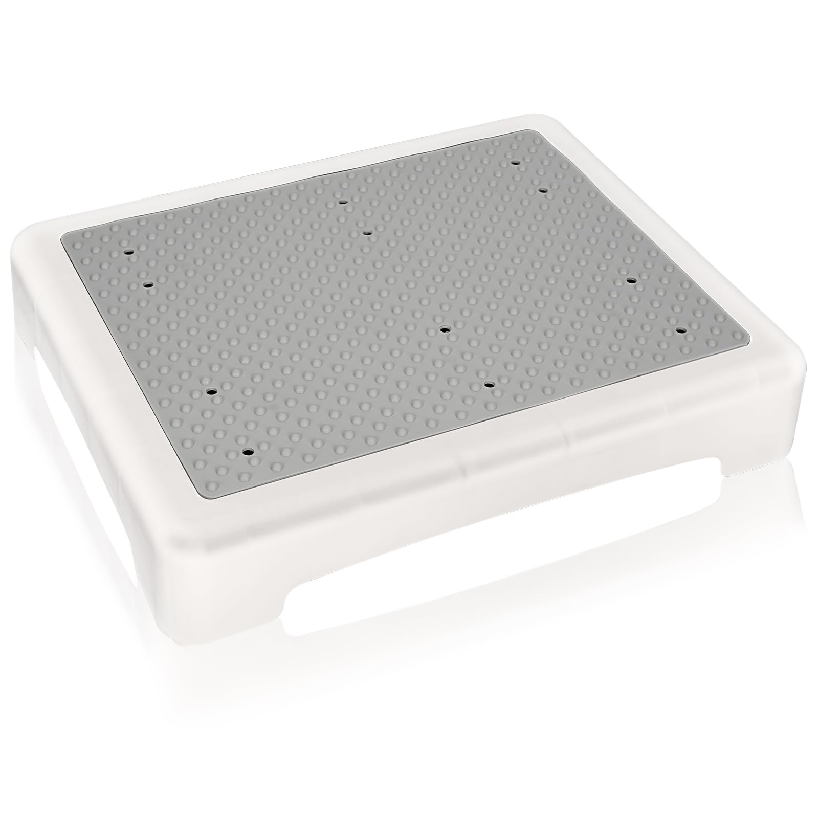 Sgabello Poggiapiedi Antiscivolo In Plastica – Portata 200 Kg, Altezza 9,5 Cm, Per Interni/esterni, Auto, Bagno E Cucina