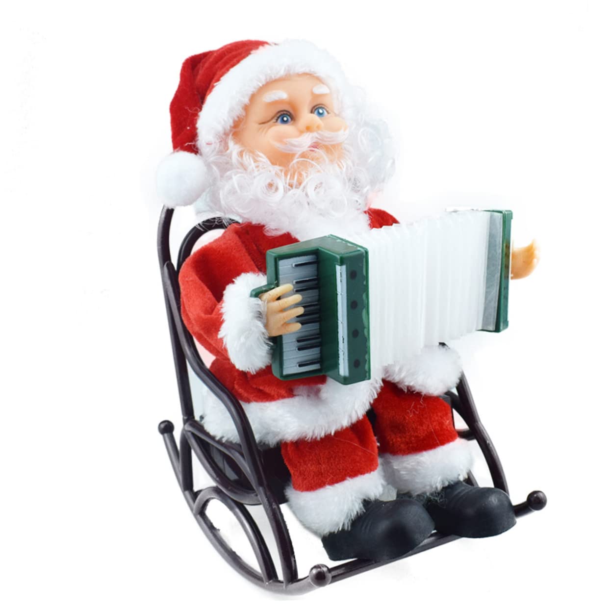 Ipetboom 1pezzi Giocattolo Elettrico di Babbo Natale Decorazione Natalizia Giocattolo per Feste Suona e Balla Materiale di Regalo di Natale