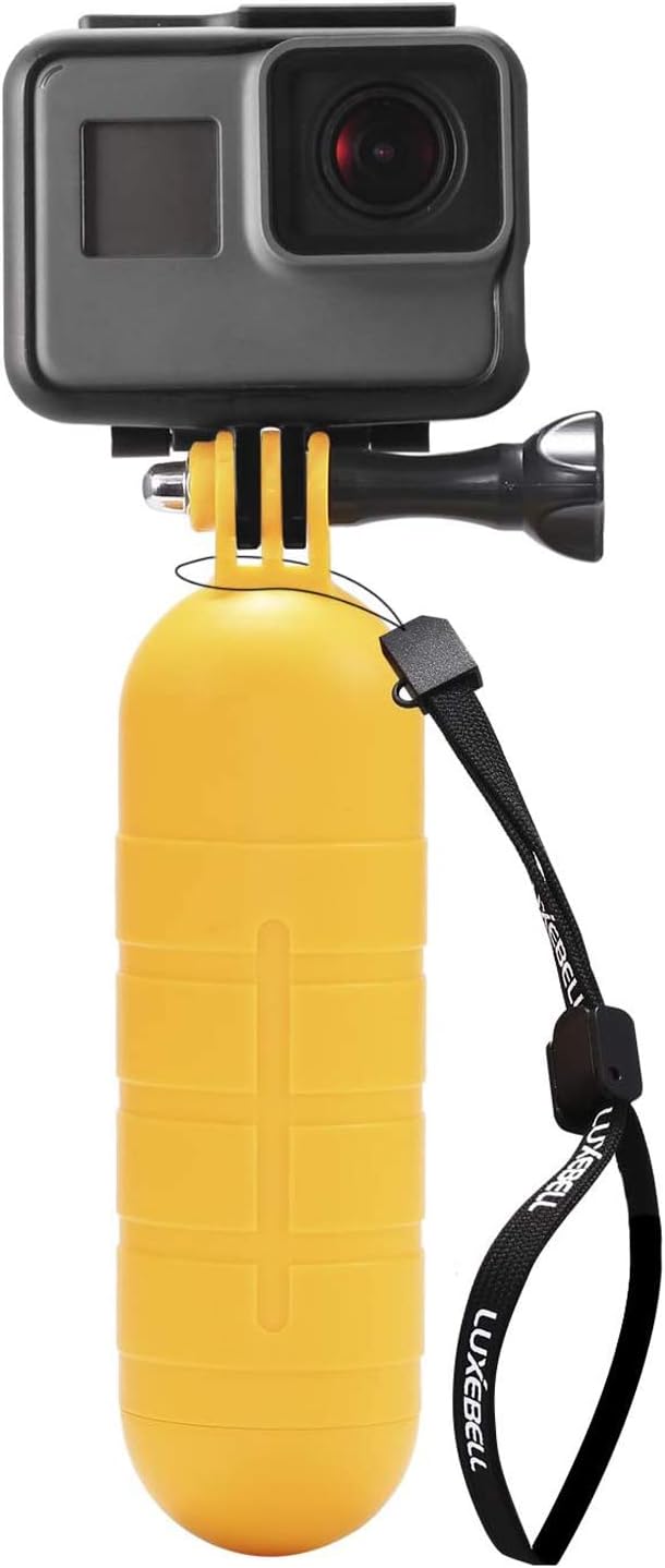 Luxebell Waterproof Floating Hand Grip, Pole Mount for Gopro Hero 5 Session 4 3+ 3 2 1, Action Camera Sjcam Sj4000 Sj5000 Sj6000 Sj7000