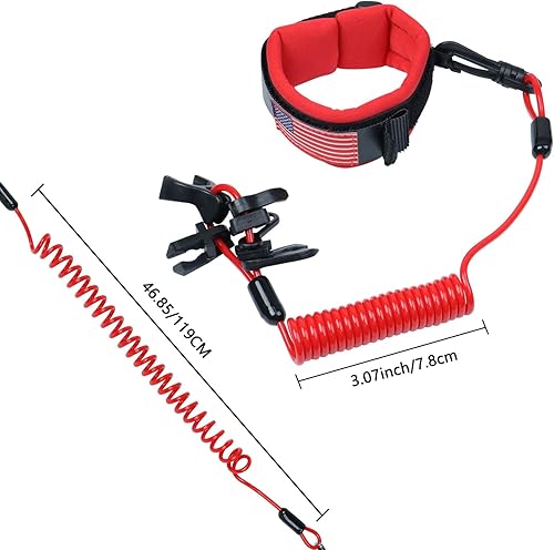 Miniatura 5 de Llavero de moto acuática, Rojo -