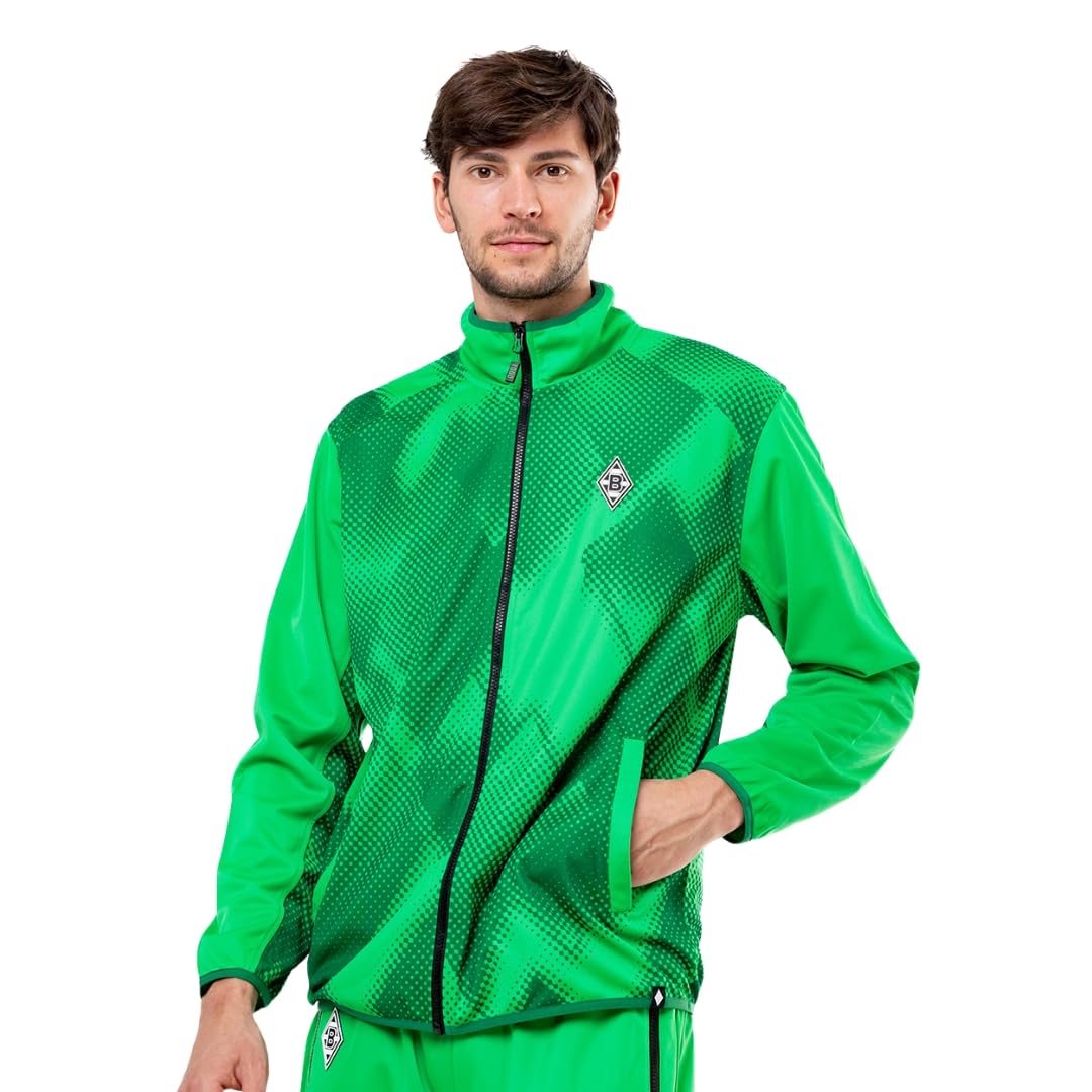 Borussia Mönchengladbach Trainingsjacke „Performance“ Grün | Offizieller Fanartikel Fohlenshop | Gladbach Trainingsjacke
