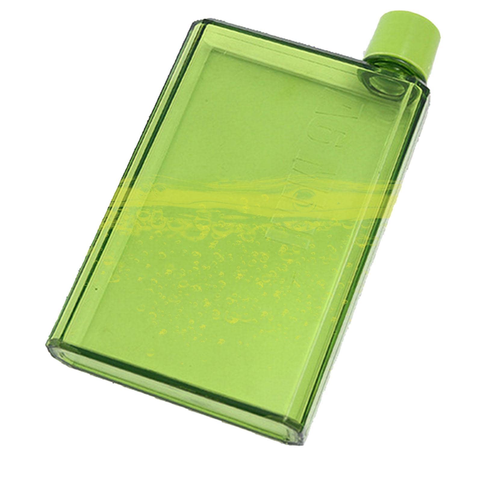 Amesor Flat Water Bottle - Travel Water Bottle - Flat Transparent Water Bottle - Portable Camping Water Bottle - Reusable Slim Bottle For Activity Outdoor Gym Cycling Hiking, 350ml/420ml