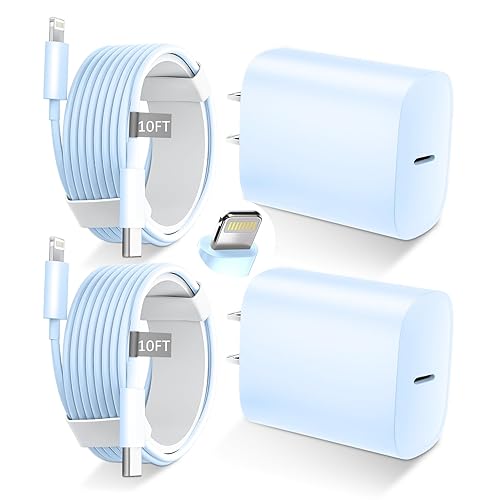 Miniatura 21 de DiHines Cargador rápido para teléfono 14, 13, 12, 11, cargador de teléfono de 12 pies de largo, cable Lightning de carga rápida y bloque de carga