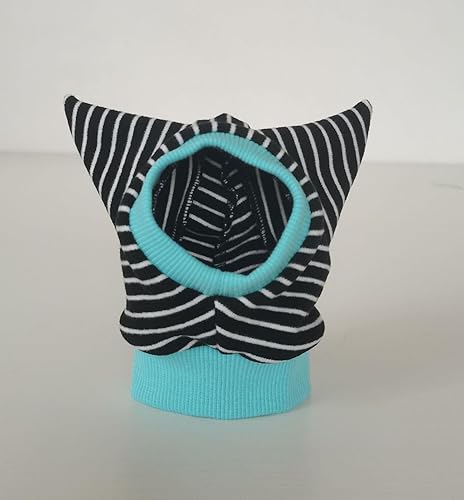 Miniatura 7 de Ropa de gato sin pelo, overol de gato con pijama a rayas de 4 patas, ropa de esfinge, ropa de gato para gatos, mamelucos para mascotas, ropa de gato