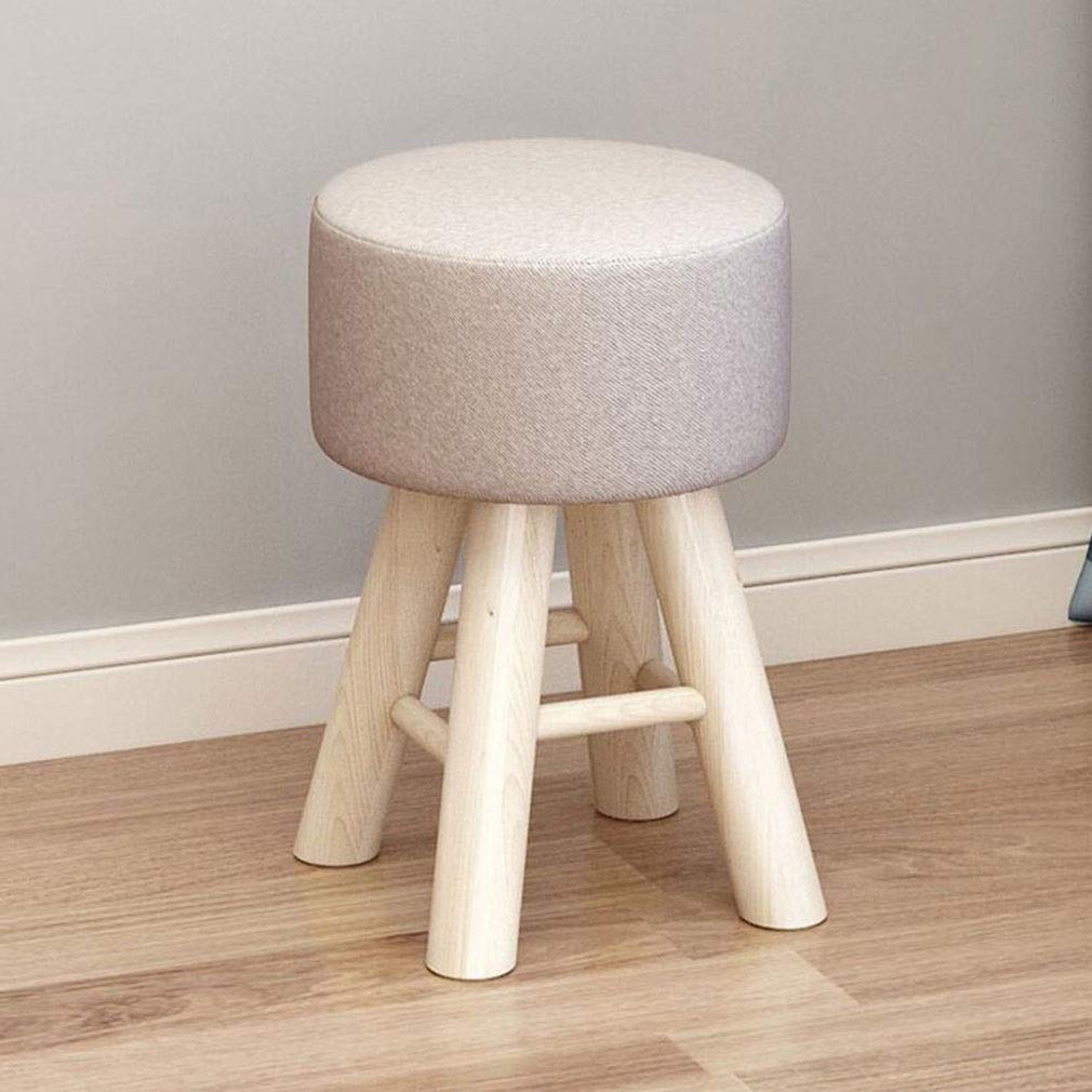 Tabouret scandinave gris clair pour salon cosy et chambre