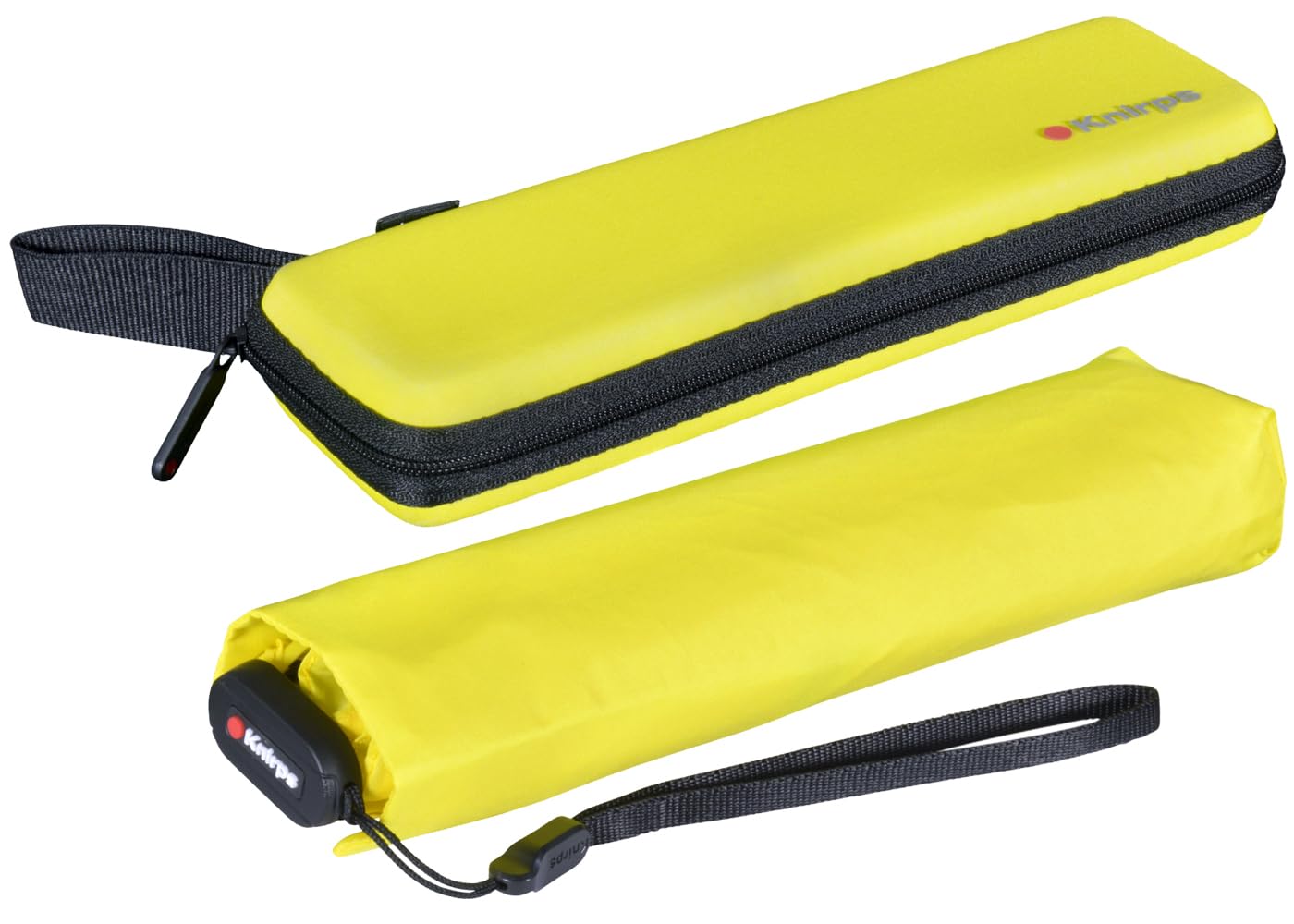 Knirps Umbrella de poche US.050 Ultra Light Slim Manual en étui, jaune, 90 cm, jaune, 90 cm