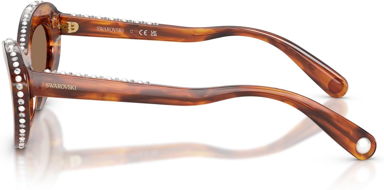 Swarovski womens Sk6061u Universal Fit Cat Eye Sunglasses