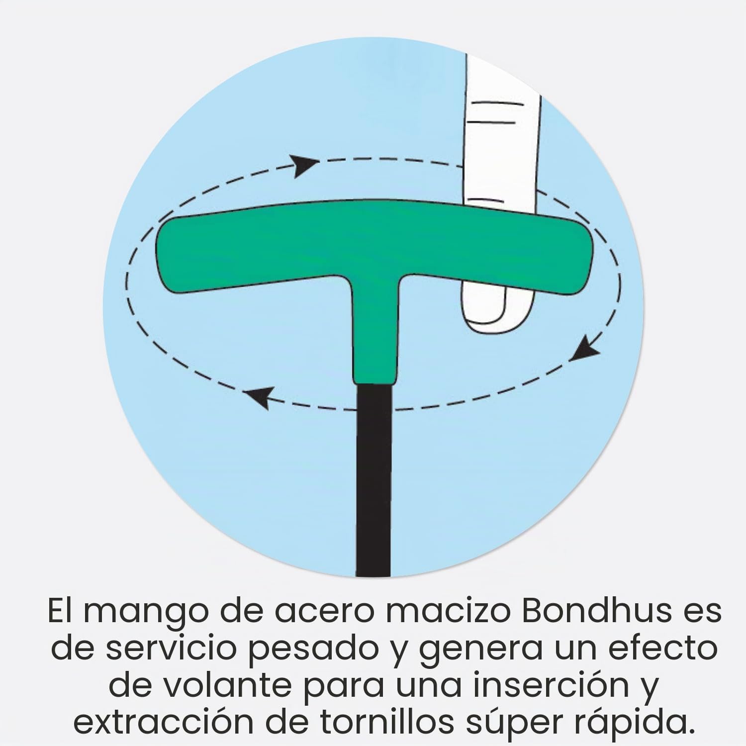 Bondhus. Juego de 8 llaves en T ProGuard hexagonales (2,0-10 mm.)