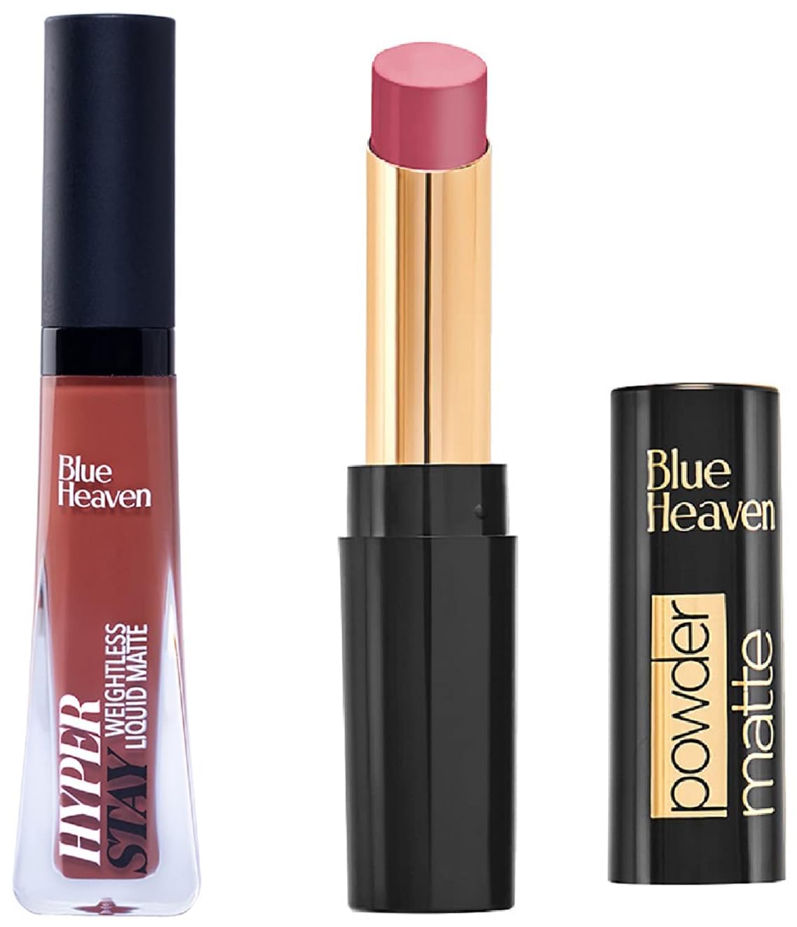 Blue Heaven Hyperstay Weightless Liquid Matte & Blue Heaven Powder Matte Lipstick Mocha Madness-image-43