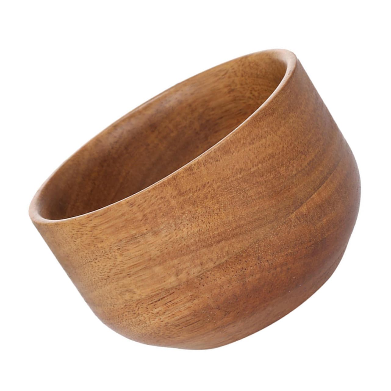 PartyKindom Wooden Shaving Bowl for Men Light Brown Creative Shaving Cream Soap Container Durable Convenient for Home Salon Use Present for Male Friends