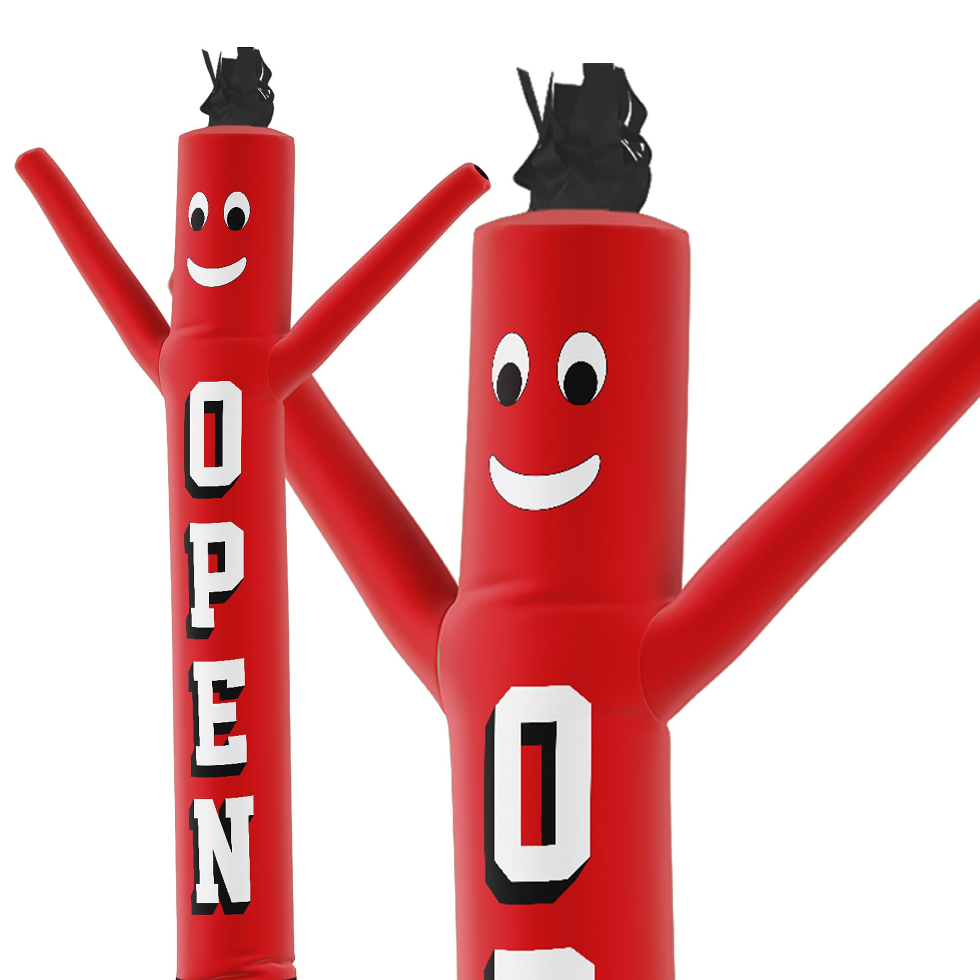 LookOurWay Air Dancers Wacky Waving Inflatable Tube Man Attachment - 7 Feet Tall Advertising Air Dancer Waving Man Inflatable Tube Guy - Blower Not Included - Open Red