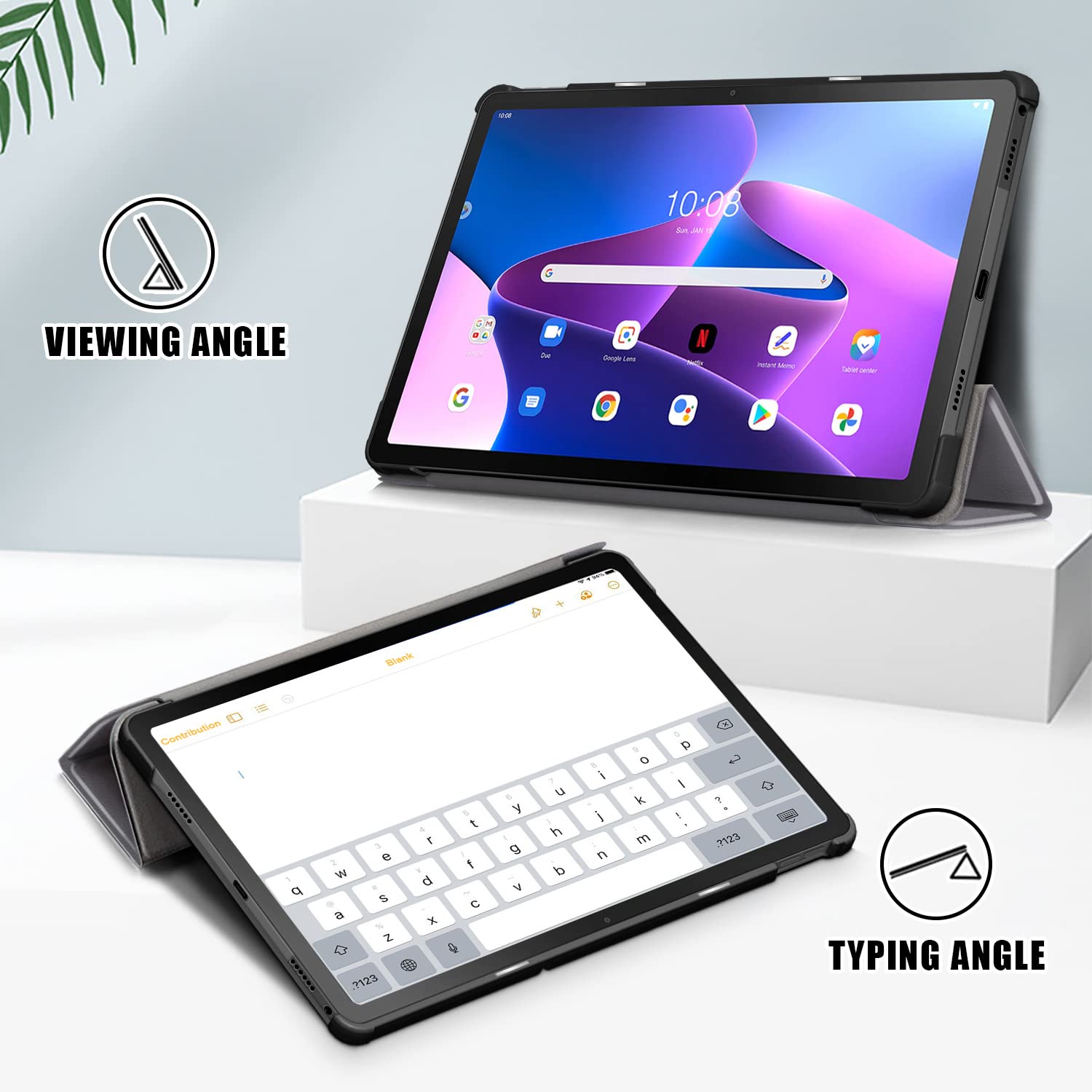 Amazon.co.jp: Lenovo Tab M10 Plus 3rd Gen 10.6ケースカバー 手帳型
