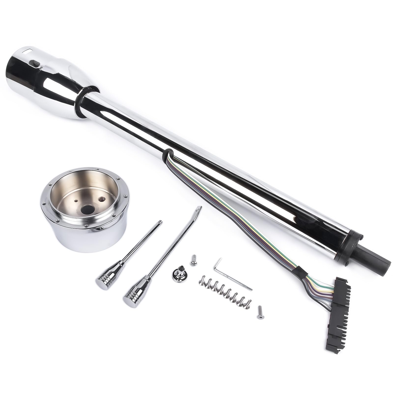 Amazon.com: Flynsu 30'' Chrome Tilt Steering Column Floor