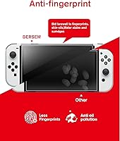 Vista 3 de bersem Paquete de 2 protectores de pantalla de vidrio templado compatibles con Nintendo Switch OLED de 7 pulgadas 2021, kit de alineación