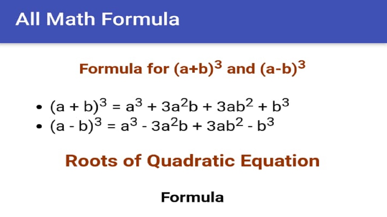 All Math Formula - App on Amazon Appstore