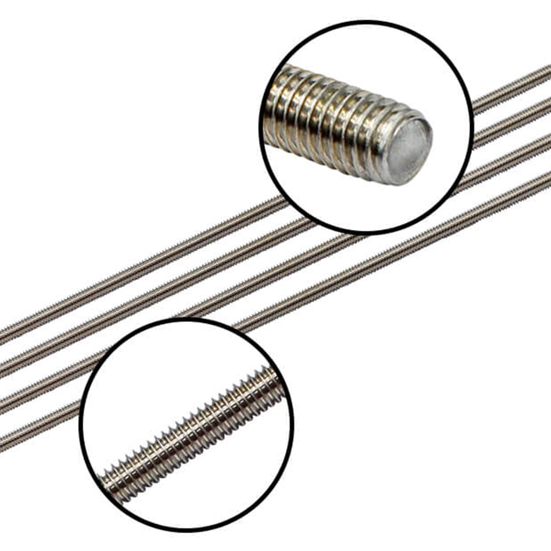 Stainless Steel Threaded Rods - 48 Inch Pack -2