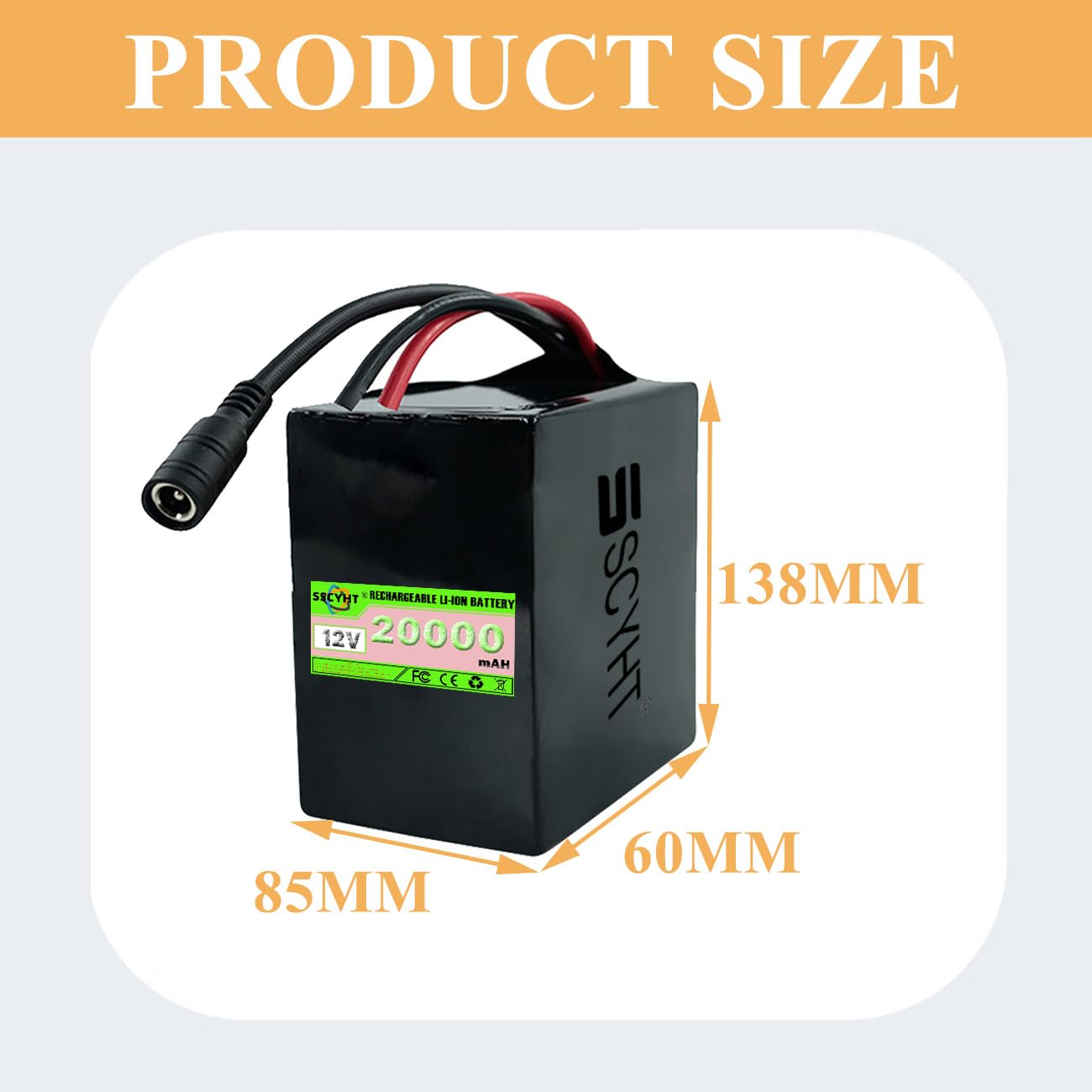 Akumulator litowy 12 V 20 Ah 12 Ah Akumulator litowo-jonowy 12 V Akumulator ładowalny 12 V Akumulator litowo-jonowy z ładowarką do zestawu silników 50 W - 250 W