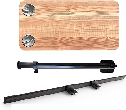 Rectangular Rv Table Top Replacement,wooden Folding Table With Height Adjustable Metal Leg,removable Boat Table Top With 2 Cup Holder,ideal For Rv,yacht,camper,marine31.5"W x 15.7"D, Natural B