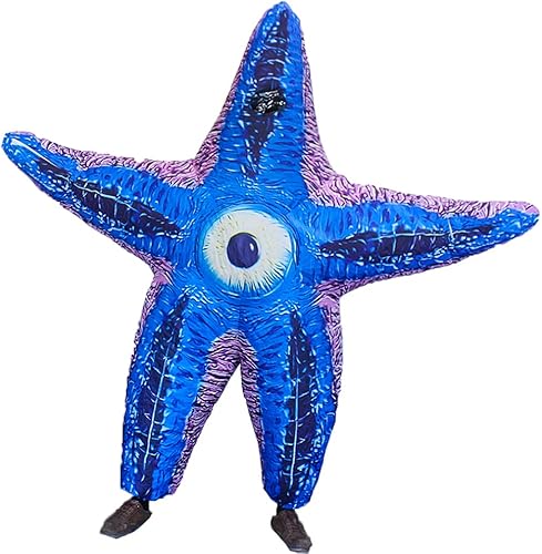 Miniatura 2 de Famoso disfraz inflable de estrella de mar de rey tiburón para adultos, divertido disfraz de fiesta explosiva, disfraz de Halloween y cosplay