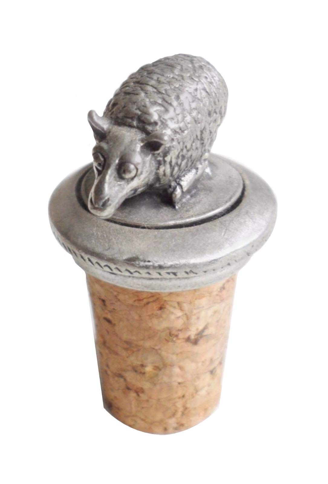 1000 Flags Sheep Wine or Spirits Pewter Bottle Stopper