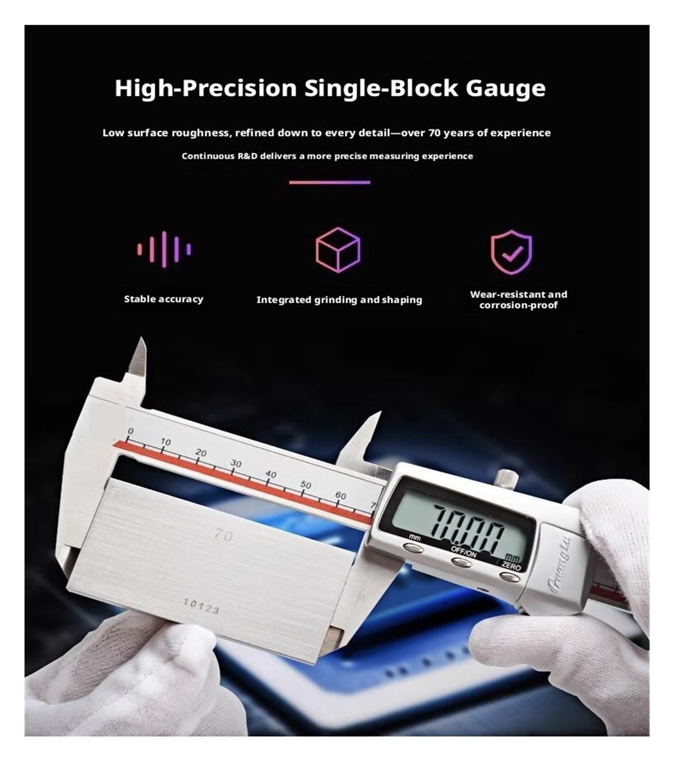 Juego de bloques medidores de acero, estándares de calibración métrica de grado 0 y 1 for micrómetros y calibradores, 32-122 unids/caja Medición precisa(38 pieces level 0)