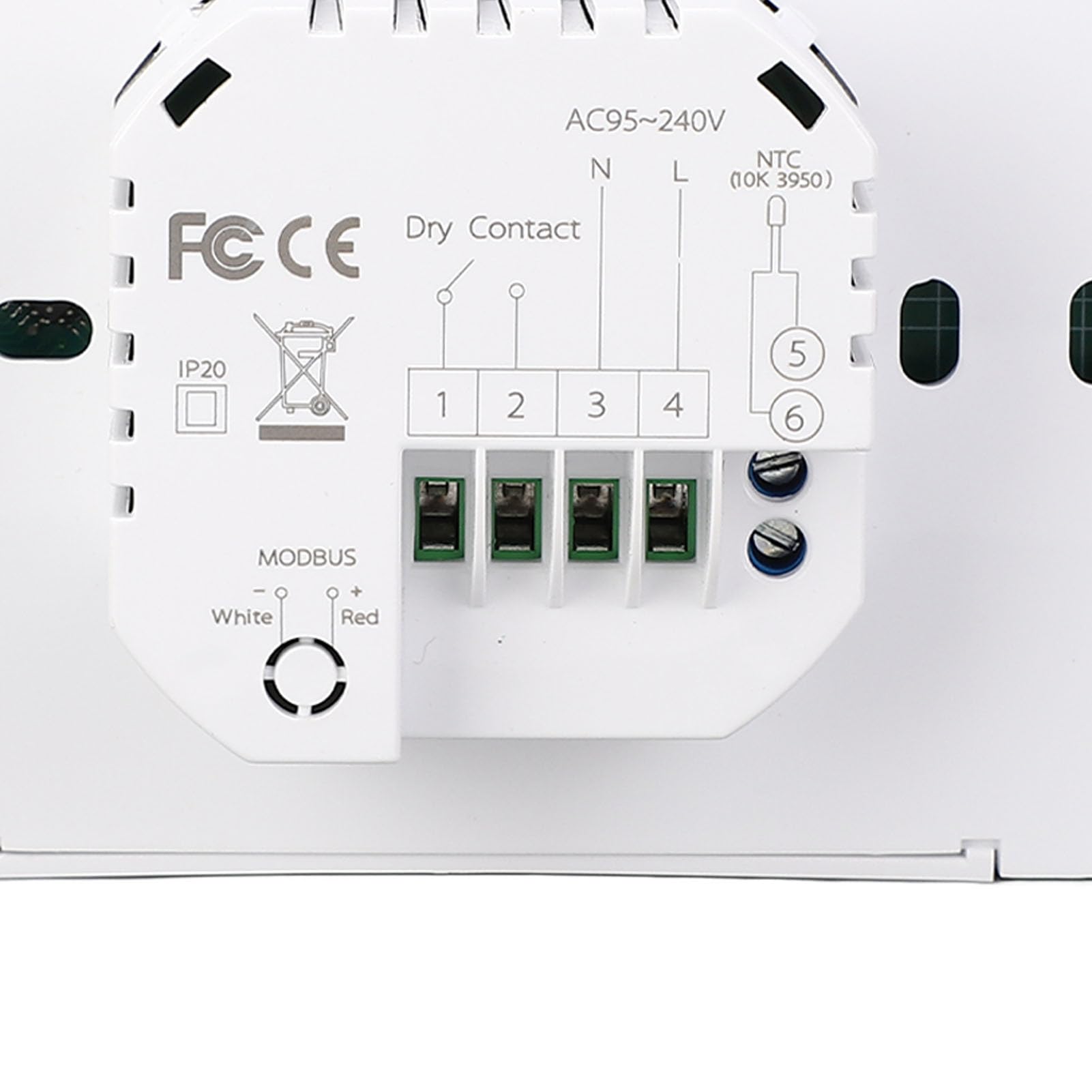 Controlador de Temperatura Inteligente WiFi Termostato Digital programable con Pantalla LCD para el de enfriamiento de calefacción de la Oficina en casa Material de PC 5A Current