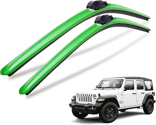 Vista 37 de Clix Wipers - Limpiaparabrisas para Jeep Wrangler & Gladiator (16 pulgadas/16 pulgadas) rojo (todos los modelos Wrangler y Gladiator)