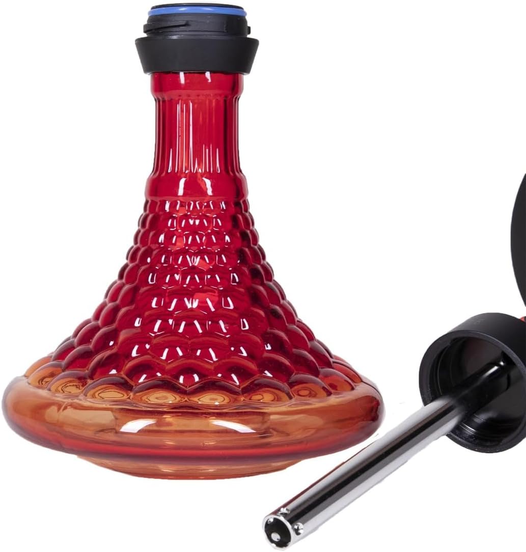 Amy Deluxe German hookah shisha set, 072.02 Alu Antique Berry S
