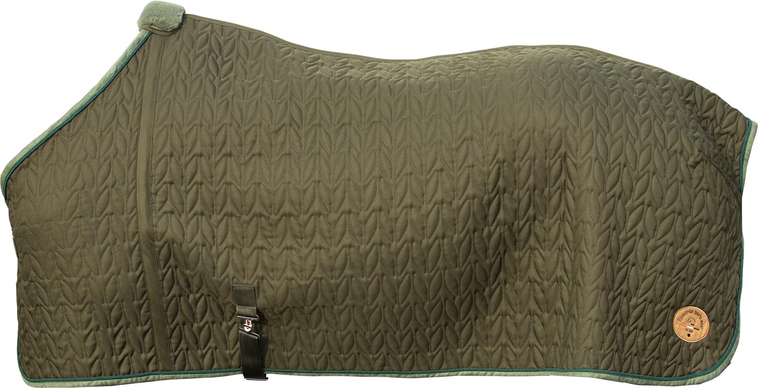 Couverture pour cheval HKM Natura 5900 vert foncé en taille 115