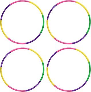 4Pcs Hula Hoops for Kids, Colorful Hoola Hoop, 51CM Each, Lightweight an...