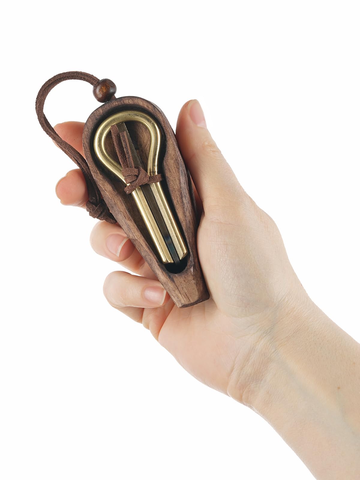 Kiefer-Harfe von P.Potkin - Altay-Maultrommel mit Etui - PP27 - Mund-Musikinstrument - Burkhan Case