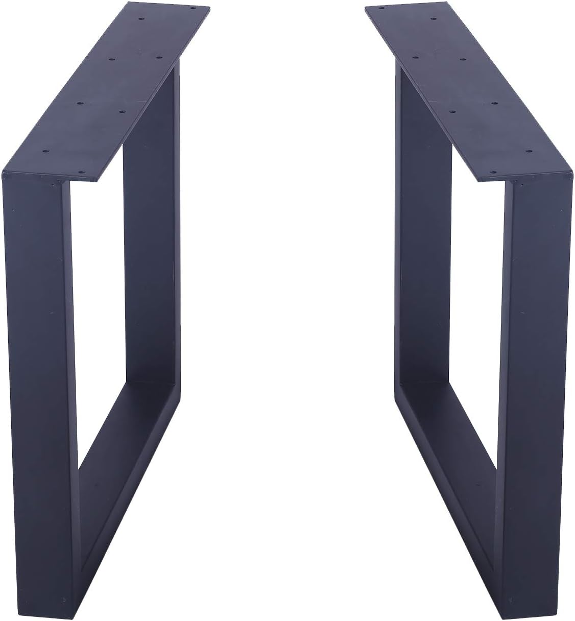 Weven Industrial Modern 2 Pcs 15.7" Hight 17.5" Wide Square Tube Legs, Hairpin Legs, Coffee Table Legs, Furniture Legs, Bench Legs, Desk Legs, Industrial Modern, Home, DIY Legs,Black