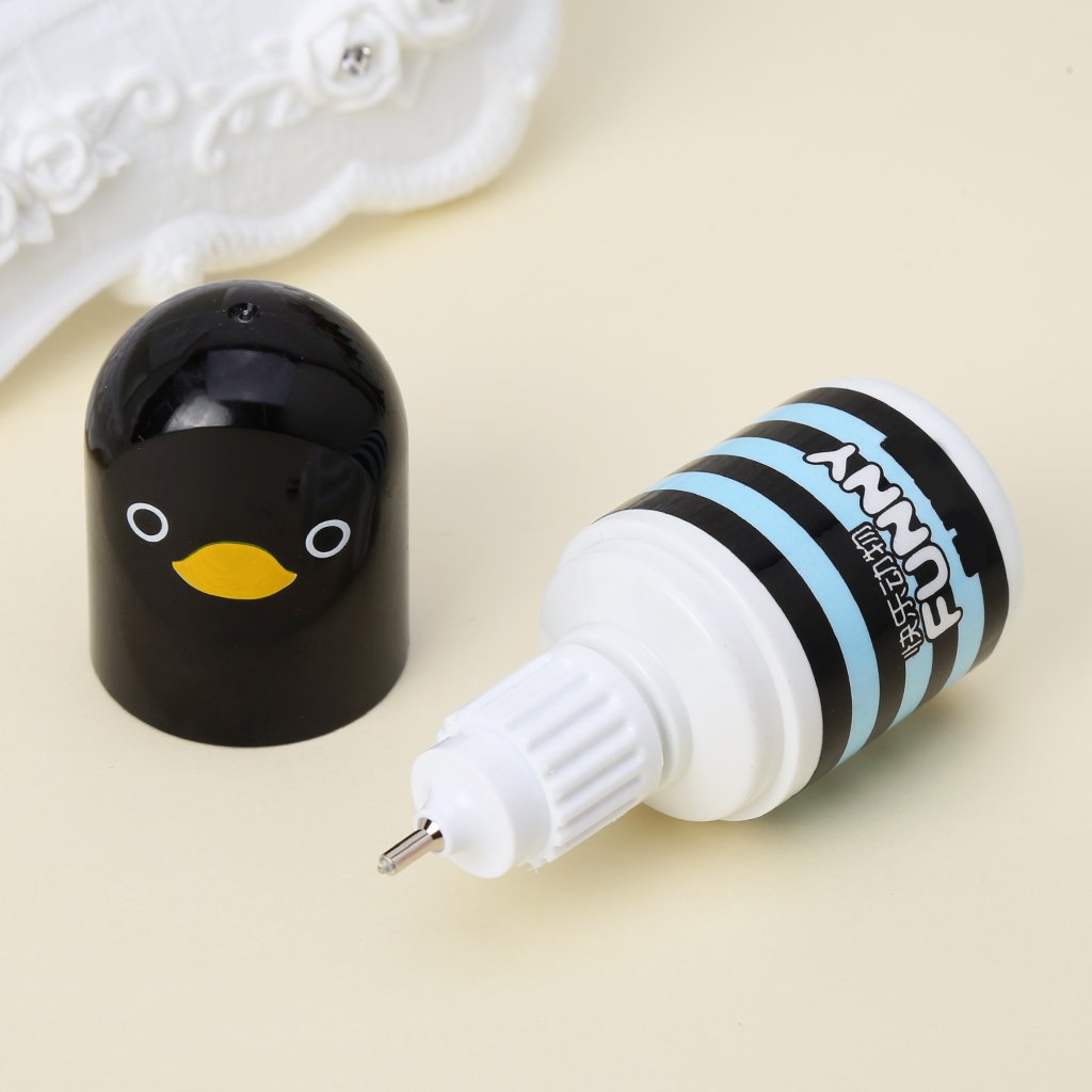 DIIOOMIEEU Correzione Fluido Nastro Correttore Cartoon Pollo