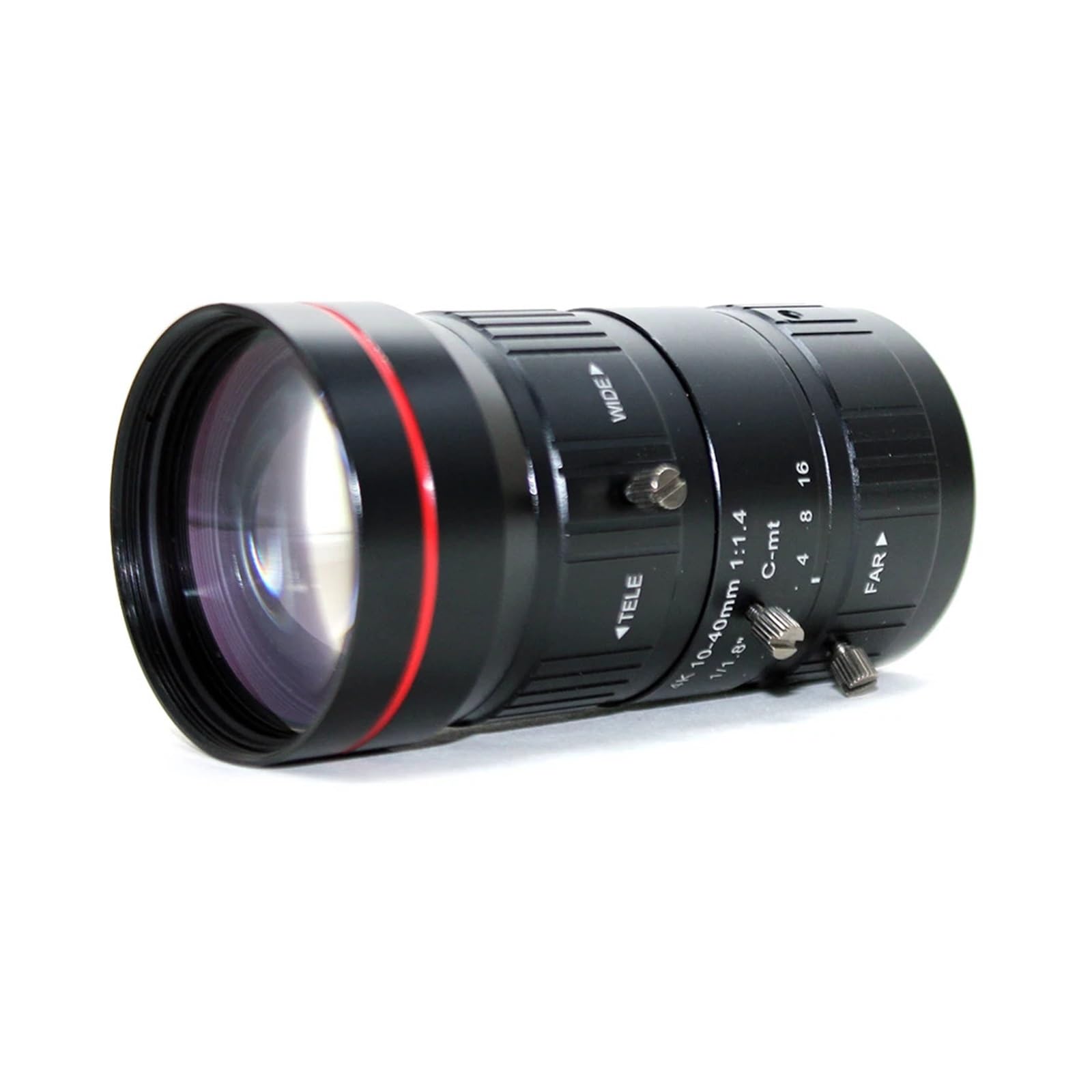 8-megapikselowy obiektyw CCTV 4K 10-40mm 1/1,8 cala IR F1.4, ręczny obiektyw zmiennoogniskowy Iris z mocowaniem C, obiektyw FA o niskim zniekształceniu